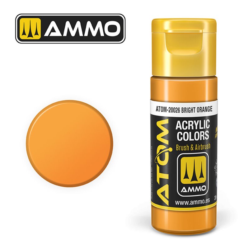 AMMO BY MIG ATOM-20026 ATOM COLOR Bright Orange 20 ml.