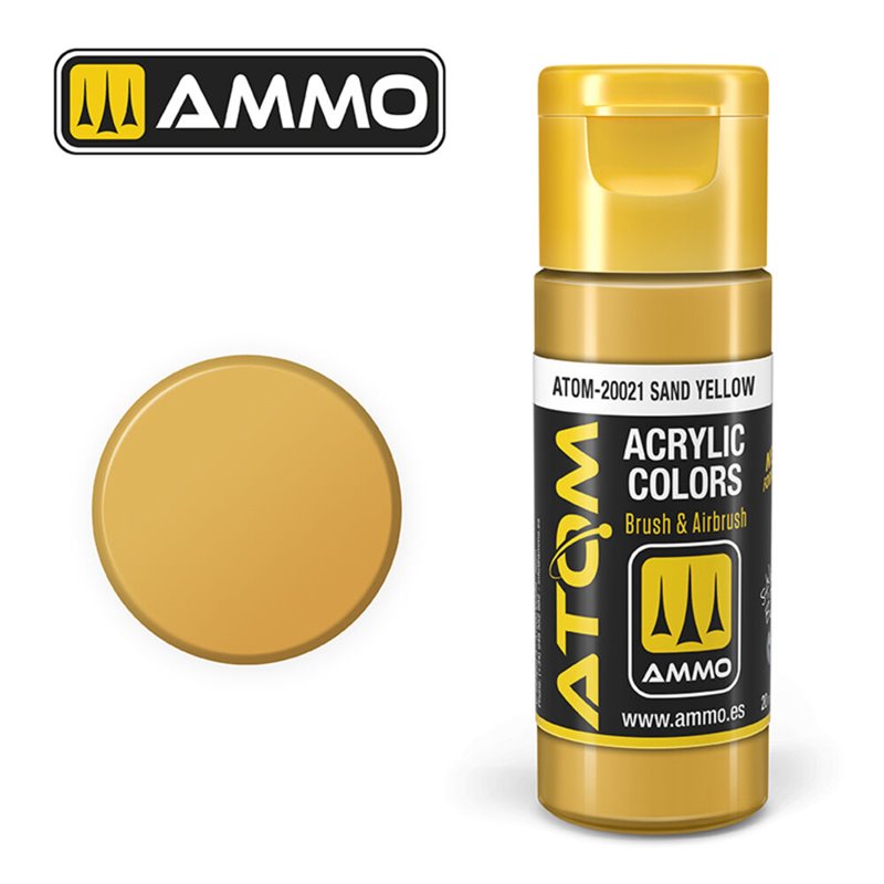 AMMO BY MIG ATOM-20021 ATOM COLOR Sand Yellow 20 ml.