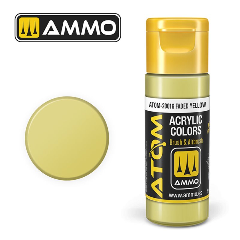 AMMO BY MIG ATOM-20016 ATOM COLOR Faded Yellow 20 ml.