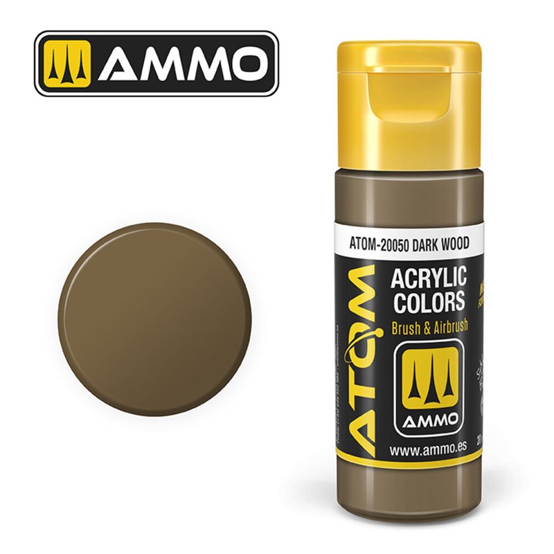 AMMO BY MIG ATOM-20050 ATOM COLOR Dark Wood 20 ml.