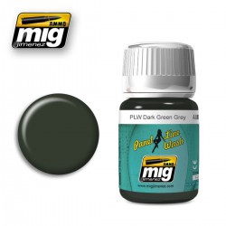 AMMO BY MIG A.MIG-1608 Lavis Panel Line Wash Vert Gris Foncé – Dark Green Grey Wash 35ml