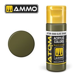 AMMO BY MIG ATOM-20069 ATOM COLOR Olive Drab 20 ml.