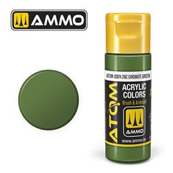 AMMO BY MIG ATOM-20074 ATOM COLOR Zinc Chromate Green 20 ml.