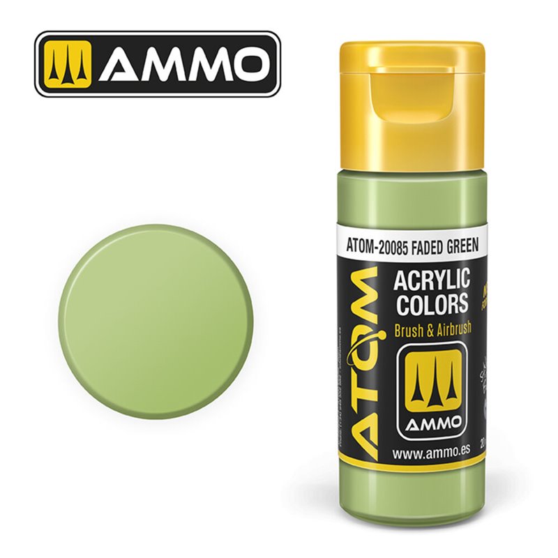 AMMO BY MIG ATOM-20085 ATOM COLOR Faded Green 20 ml.