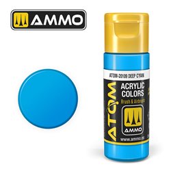 AMMO BY MIG ATOM-20109 ATOM COLOR Deep Cyan 20 ml.