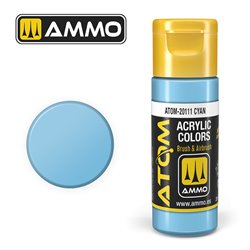 AMMO BY MIG ATOM-20111 ATOM COLOR Cyan 20 ml.