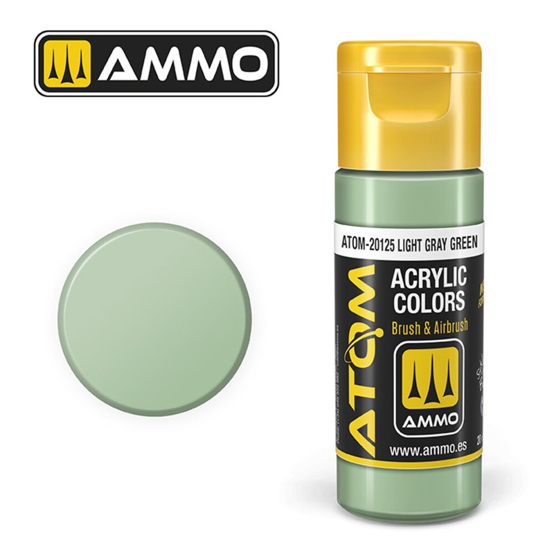 AMMO BY MIG ATOM-20125 ATOM COLOR Light Gray Green 20 ml.