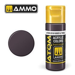 AMMO BY MIG ATOM-20159 ATOM COLOR Rubber & Tires 20 ml.
