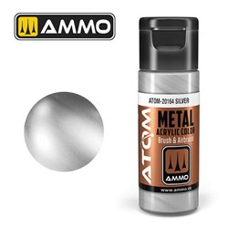 AMMO BY MIG ATOM-20164 ATOM METALLIC Silver 20 ml.