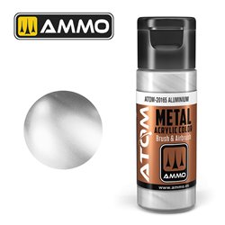 AMMO BY MIG ATOM-20165 ATOM METALLIC Aluminium 20 ml.