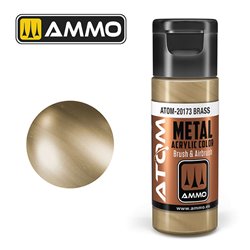 AMMO BY MIG ATOM-20173 ATOM METALLIC Brass 20 ml.