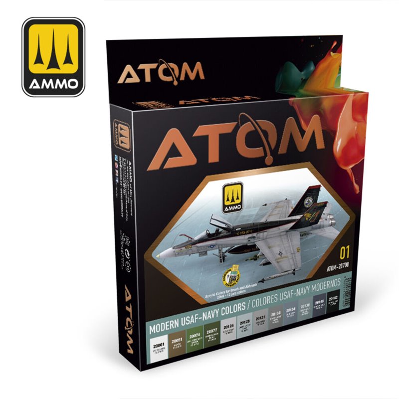 AMMO BY MIG ATOM-20700 ATOM Modern USAF-NAVY Colors