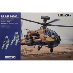 MENG QS-005s 1/35 AH-64D Saraf Heavy Attack Helicopter (Israeli Air Force) Special Edition (incl. Two Resin figures)