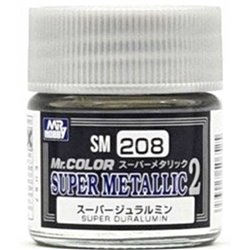 MR. HOBBY SM208 Mr. Color Super Metallic II (10 ml) Super Duralumin