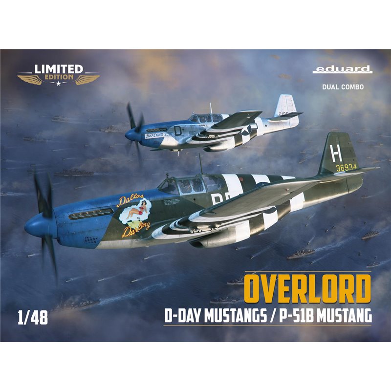 EDUARD 11181 1/48 Overlord: D-Day Mustangs P-51B Mustang Dual Combo