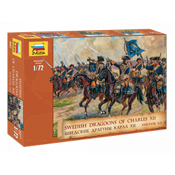 ZVEZDA 8057 1/72 Swedish Dragoons of Charles XII