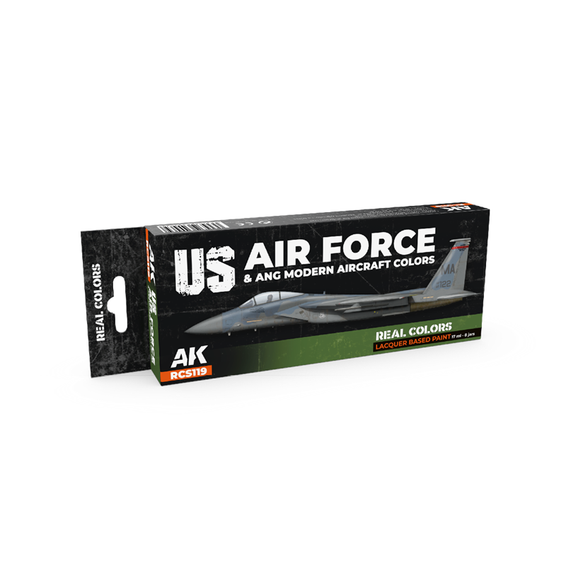 AK INTERACTIVE RCS119 US Air Force & ANG Modern Aircraft Colors SET 