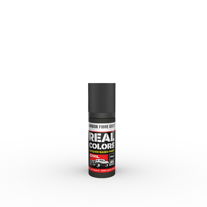 AK INTERACTIVE RC829 REAL COLORS Carbon Fibre Grey 17 ml. 