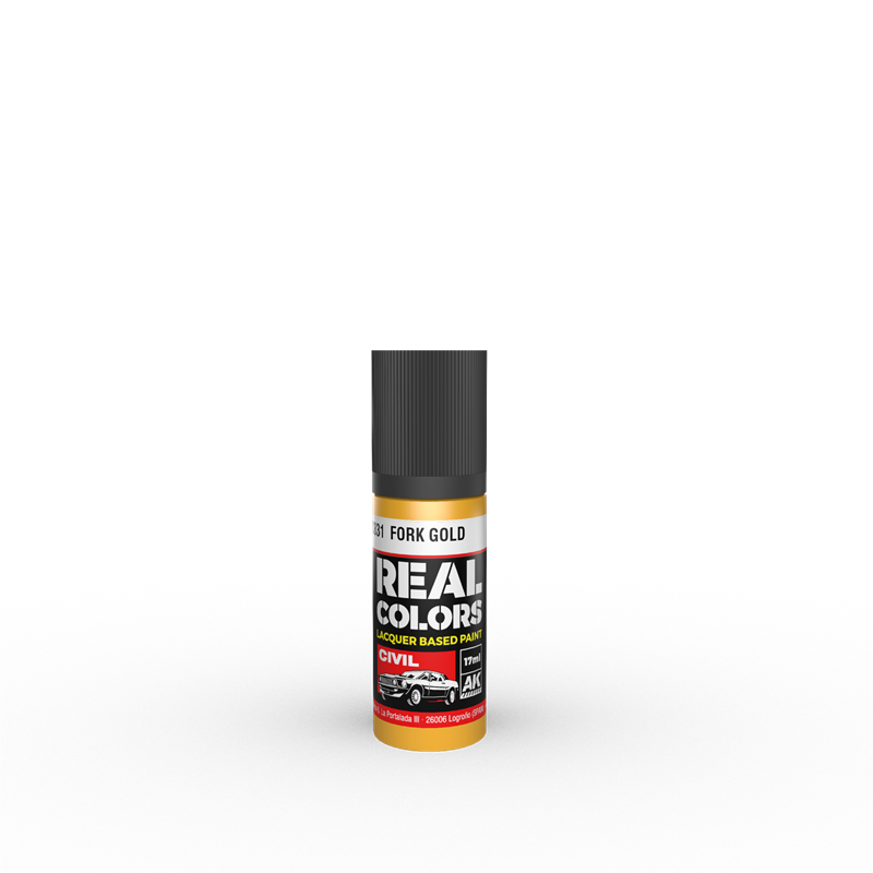 AK INTERACTIVE RC831 REAL COLORS Fork Gold 17 ml. 