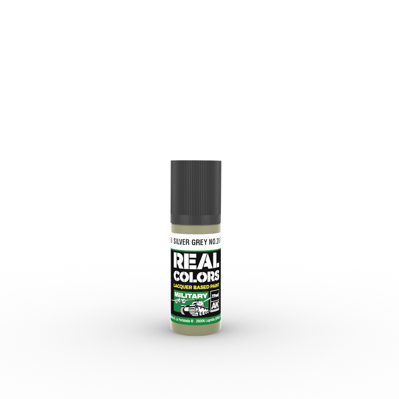 AK INTERACTIVE RC866 REAL COLORS Silver Grey No.28 (BS381) 17 ml. 