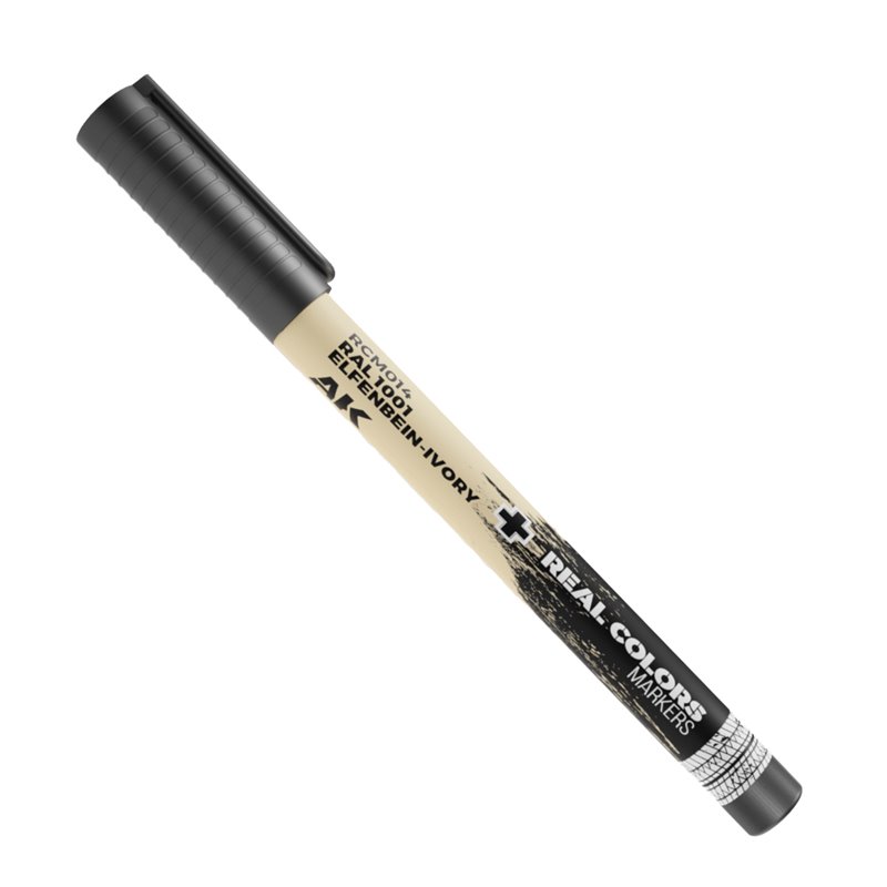 AK INTERACTIVE RCM014 REAL COLORS MARKERS RAL 1001 Elfenbein-Ivory 