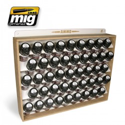 AMMO BY MIG A.MIG-8006 Présentoir 45 Flacons 35ml – Storage System 45Jars 35ml