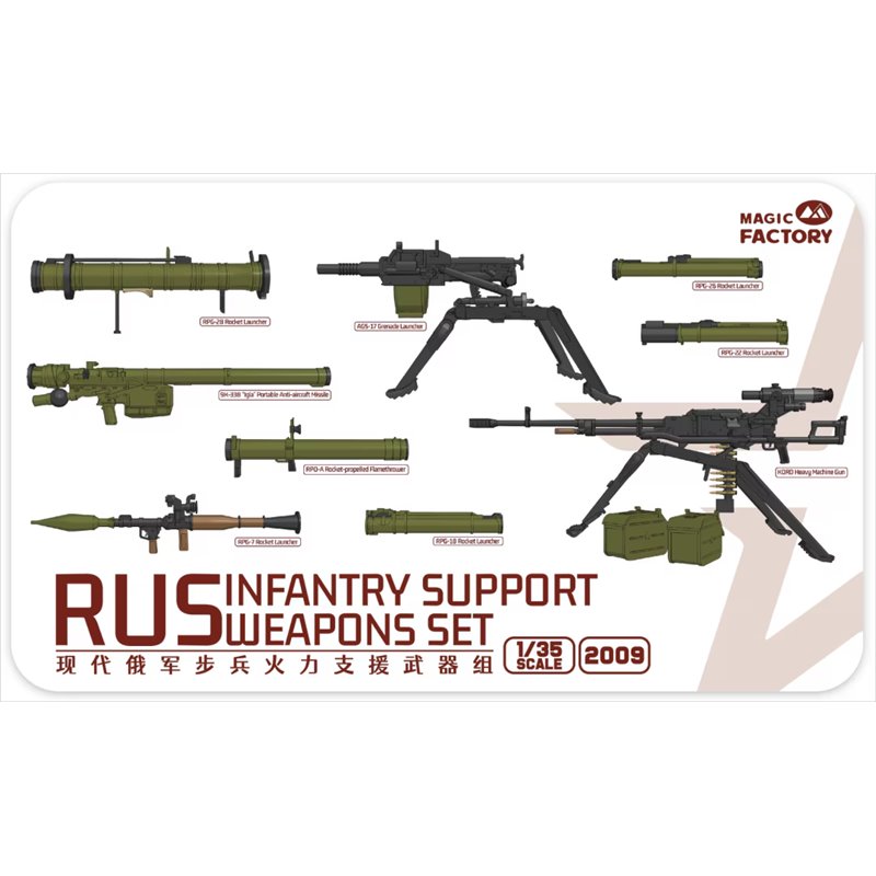 MAGIC FACTORY 2009 RUS Infantry Support Weapons Set