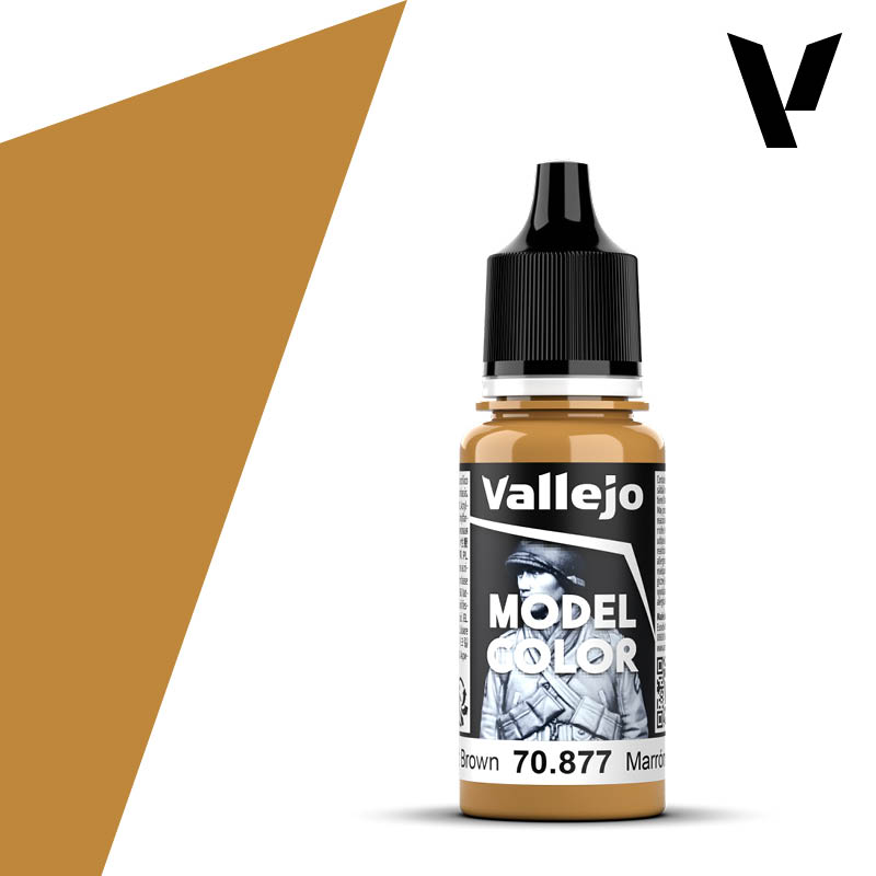 VALLEJO 70.877 Model Color 158 - Gold Brown 18 ml. VALLEJO 70.877 Model Color 158 - Gold Brown 18 ml.