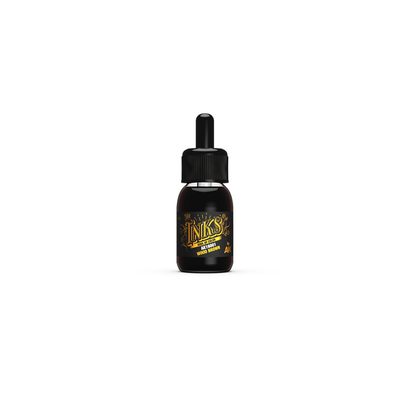 AK INTERACTIVE AK16001 THE INKS Wood Brown  30 ml