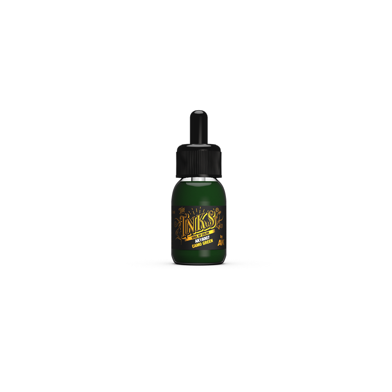 AK INTERACTIVE AK16007 THE INKS Camo Green 30 ml