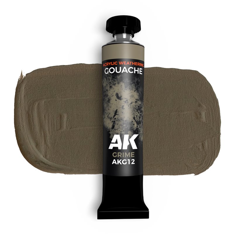 AK INTERACTIVE AKG12 GOUACHE Grime 20 Ml
