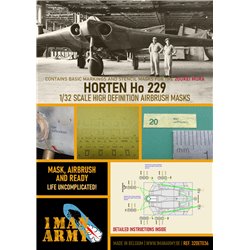 1MANARMY 32DET036 1/32 MASK for Horten Ho 229 SWS Zoukei Mura