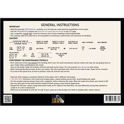 1MANARMY 48GEN300 1/48 MASK for Spitfire Mk I/II Data Stencils (Generic)