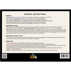 1MANARMY 48GEN500 1/48 MASK for RAF Code Letters 18 Inch (Generic)
