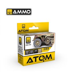 AMMO BY MIG ATOM-20725 ATOM Rubber and Tires colors Set