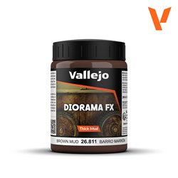VALLEJO 26.811 Diorama FX Brown Thick Mud 200 ml.