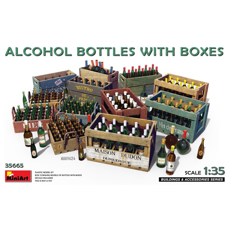 MINIART 35665 1/35 Alcohol Bottles With Boxes