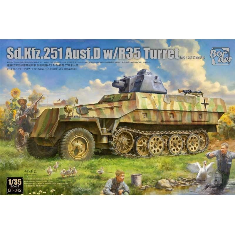 BORDER MODEL BT-042 1/35 Sd.Kfz.251 Ausf.D w/ R35 Turret