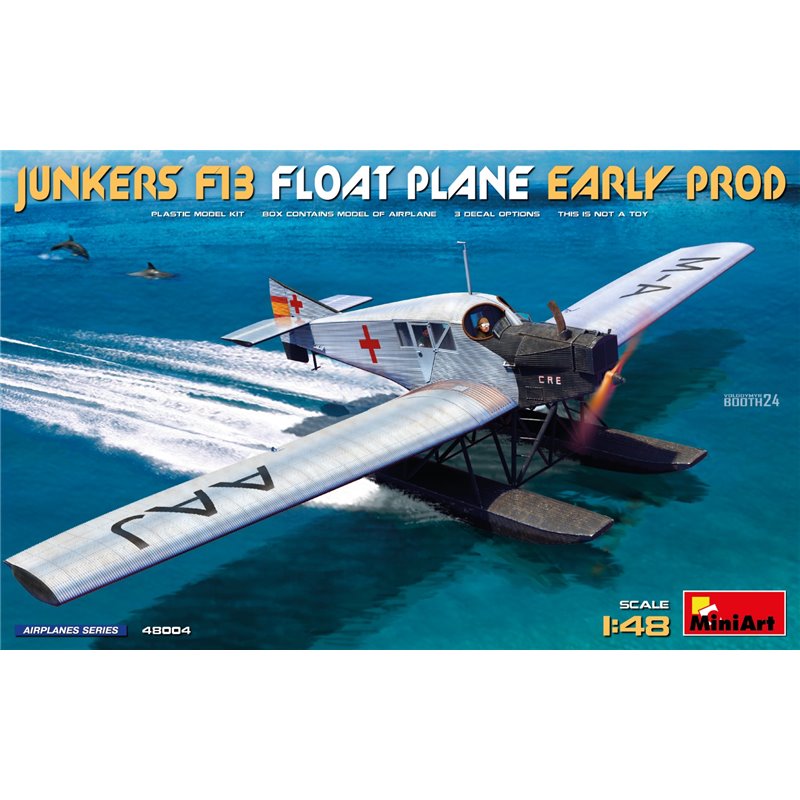 MINIART 48004 1/48 Junkers F13 Float Plane. Early Prod
