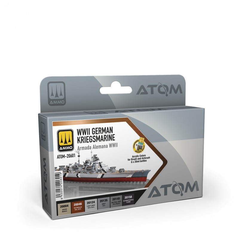 AMMO BY MIG ATOM-20601 ATOM Set German KRIEGSMARINE WWII AMMO BY MIG ATOM-20601 ATOM Set German KRIEGSMARINE WWII