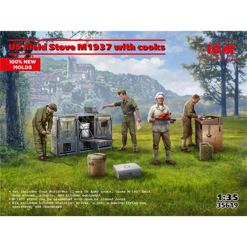 ICM 35619 1/35 US Field Stove M1937 with cooks