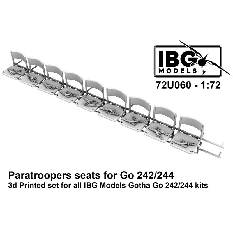 IBG MODELS 72U060 1/72 Gotha Go-242A-1 / Go-244 - Paratroopers Seats