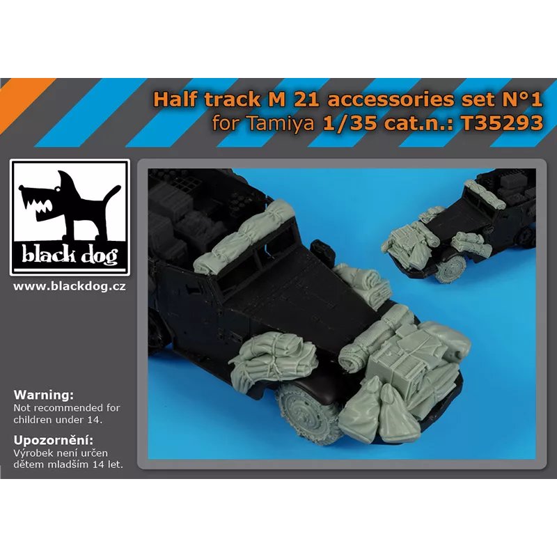 BLACK DOG T35293 1/35 Half track M 21 accessories set N°1 for Tamiya