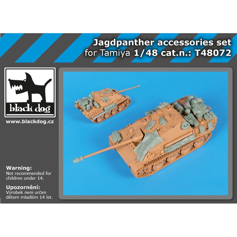 BLACK DOG T48072 1/48 Jagdpanther accessories set for Tamiya