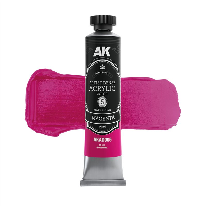 AK INTERACTIVE AKAD005 ARTIST DENSE ACRYLIC Magenta 20 ml