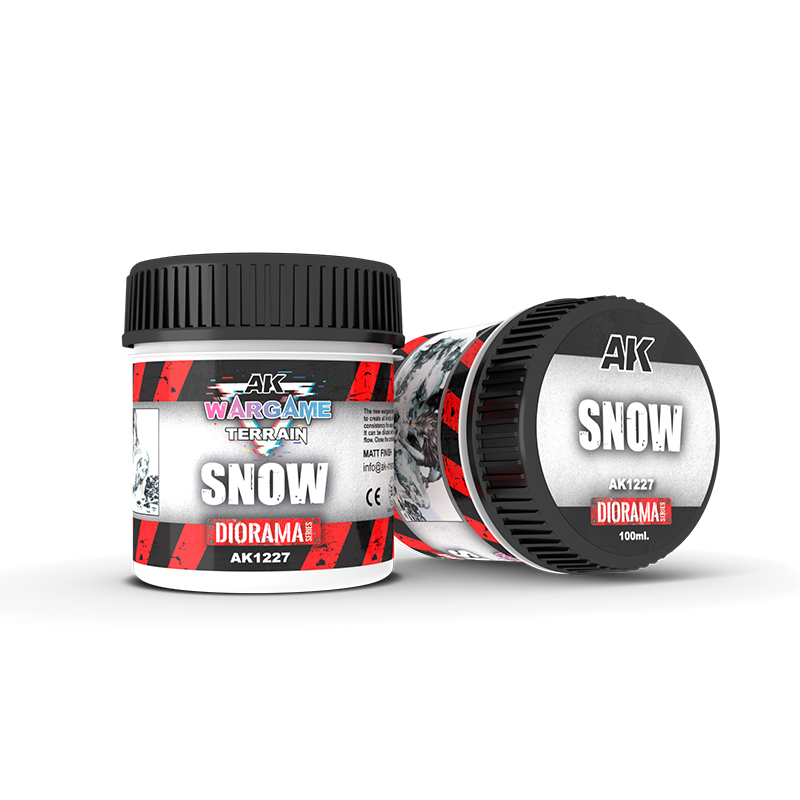 AK INTERACTIVE AK1227 SNOW – WARGAME TERRAINS – 100ML
