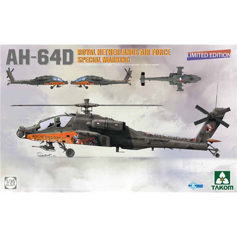 TAKOM 2609 1/35 AH-64D Royal Netherlands Air Force