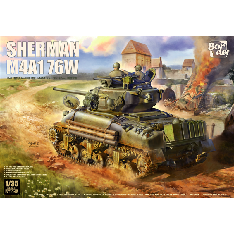 BORDER MODEL BT-046 1/35 Sherman M4A1 76W
