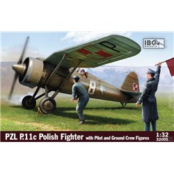 IBG MODELS 32005 1/32 PZL P.11c w/ Pilot and Ground Crew