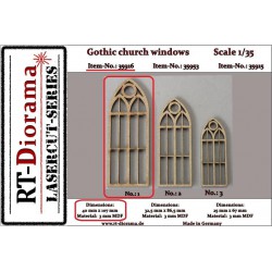 RT-DIORAMA 35916 1/35 Gothic church windows No.1